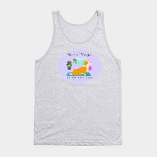 Home Yoga Corgi Tank Top